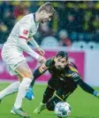  ?? Foto: dpa ?? Dortmunds Keeper Roman Bürki patzte gegen Leipzig schwer.
