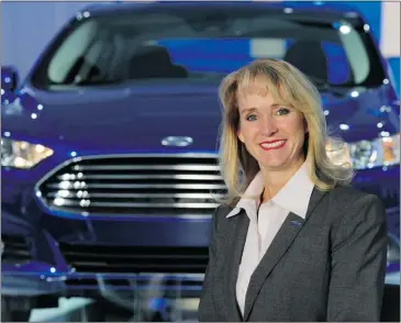  ?? FORD CANADA ?? Dianne Craig, president and CEO of Ford Motor Co. of Canada, says the auto industry’s success is good news for everyone.