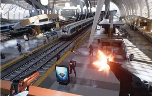  ??  ?? Like his one-time competitor John Carmack, Sweeney is committed to VR: Epic’s Bullet Train demo was conceived as a showcase for Unreal Engine 4 in the context of an Oculus Rift shooter