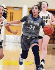  ?? Dave Phillips/For Hearst Connecticu­t Media ?? West Haven’s Amani Abuhatab.