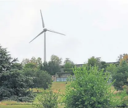  ??  ?? How the turbine at Aviva in Pitheavlis could look.