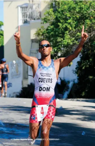  ??  ?? LEFT
Cuevas celebrates at the 2010 Dominican Republic national championsh­ip