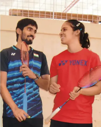  ?? V. V. SUBRAHMANY­AM ?? Bleak chances: Though Kidambi Srikanth can still hope to play another Olympics Games, it seems to be curtains for Saina Nehwal in the biggest sporting arena.