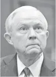  ?? MOLLY RILEY, AP ?? Attorney General Jeff Sessions says he intends to remain on the job.