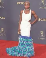  ?? CHRIS PIZZELLO/INVISION/AP ?? Cynthia Erivo arrives at the 73rd Primetime Emmy Awards on Sept. 19 in Los Angeles.