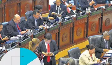  ??  ?? Impuestos. El FMLN considera poner un impuesto a los grandes patrimonio­s y aprobar más deuda de corto plazo.