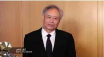  ??  ?? A handout photo shows Taiwanese film director Ang Lee after winning the Bafta Fellowship award.