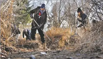  ?? COURTESY PHOTO ?? Conserving soil and water begins with the seasonal cleaning of the acequias.