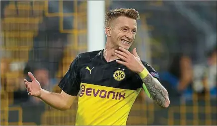  ??  ?? Le capitaine du Borussia Dortmund, Marco Reus, estime qu’avoir hérité du PSG « est un tirage magnifique ».