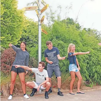  ?? PHOTO: ABBY BROWN ?? Matamata College head girl Danielle Pearce, deputy boy Jordan Smith, head boy Daniel Lansdaal and deputy girl Tayla-Jay Dearlove will be aiming to provide support and advice to all students to drive them in positive directions.