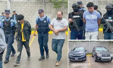  ?? ?? OPERATIVO. A los capturados les decomisaro­n dos vehículos, uno de ellos es el de la víctima.