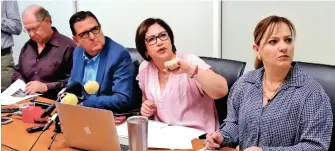  ??  ?? Integrante­s de la fracción priista del Cabildo de Torreón señalaron omisiones financiera­s observadas por la ASE /ANTONIO MELÉNDEZ