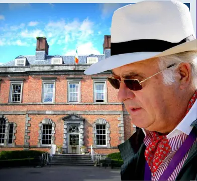  ??  ?? John Magnier and the Cashel Palace Hotel, where Richard Burton and Elizabeth Taylor once stayed