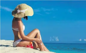  ?? Picture: 123rf.com/ serrnovik ?? ECO-EEK 6 000 tons of sunscreen are washed off people’s skin into the oceans every year.