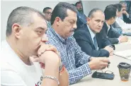  ??  ?? Los directores de Protección Cicil, Salvador Ocampo, Tránsito, Ricardo López y de Seguridad, Luis Enrique Ramírez Saldaña.