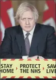  ??  ?? BORIS JOHNSON: The Prime Minister called a lockdown that started on March 23, 2020 – the first of three.