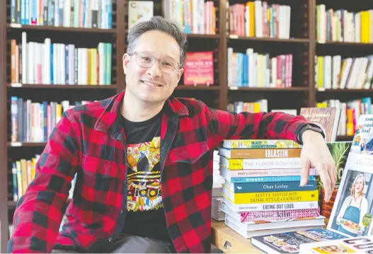  ?? DAVE SIDAWAY ?? Appetite for Books owner Jonathan Cheung loved following the math of The Flavour Equation: “Emotion, sight, sound, mouth feel, aroma and taste equals flavour.”