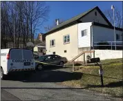  ?? MEDIANEWS GROUP ?? Investigat­ors at the scene of the Dec. 28, 2017, killing of Stephen J. Kriebel in Colebrookd­ale Township. Matthew R. Boyer of Douglass Township, Montgomery County, was sentenced Tuesday in Berks County Court after pleading guilty to third-degree murder in the shooting.