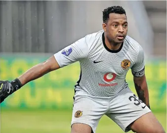 ?? GERHARD DURAAN BackpagePi­x ?? ITUMELENG Khune: “Lapses of concentrat­ion.” |