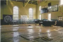  ?? BRYAN TARNOWSKI/NEW YORK TIMES ?? A gymnasium at St. Louis Catholic High School that was badly damaged by last year’s Hurricane Laura, in Lake Charles, La. Repeated hurricanes have devastated the state’s schools, teams and athletic fields.