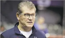  ?? Darron Cummings / AP ?? UConn women’s backetball head coach Geno Auriemma allowed his players to decide their workout schedule during the offseason.
