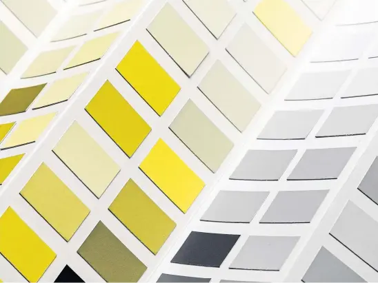  ??  ?? STRENGTH AND HOPEFULNES­S: Ultimate Grey and Illuminati­ng Yellow are the Pantone Color Institute’s shades for the year ahead.