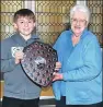  ?? 06_a12invbowl­s05 ?? Club champion trophy winner, 12-year-old Archie MacColl-Smith.