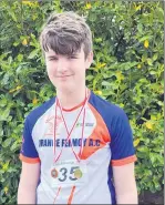  ?? ?? U15 Daniel Dorgan who was 1st in the 2k race walking and who got 3rd in the shot putt event at County T&F.