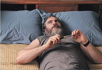  ?? AMAZON STUDIOS TNS ?? Joaquin Phoenix in You Were Never Really Here.