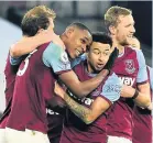  ??  ?? ON GARD Jesse Lingard has stepped up to the mark since joining West Ham on loan