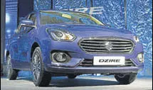  ?? HT/FILE ?? Firsttime buyers accounted for 52% of combined Swift and Dzire sales in the June quarter of FY18