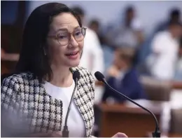  ?? ?? Senator Risa Hontiveros