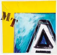  ??  ?? Antonio Del Donno “Il valore della lettera” - 1985, tecnica mista su tela, 50x50cm.