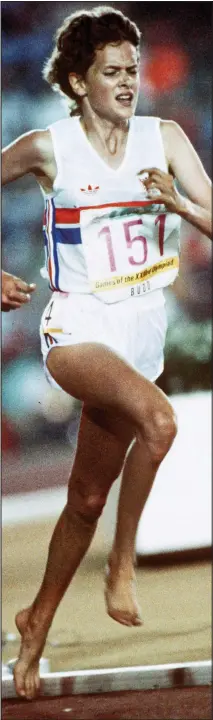  ??  ?? Talent: Zola Budd running barefoot in 1984 Olympics