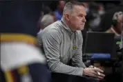  ?? Aaron Ontiveroz / The Denver Post ?? Nuggets head coach Michael Malone looks on during Monday’s loss to the Cavaliers at Ball Arena in Denver.