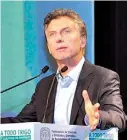  ??  ?? Macri. Prometió eliminar las trabas para exportar y las retencione­s.