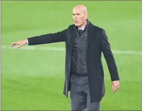  ?? FOTO: EFE ?? Zidane puso en valor el esfuerzo de su equipo ante todas las adversidad­es