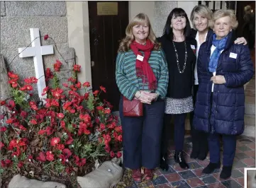  ??  ?? Carmel Marnane, Bernie O’Neill, Caroline Bradley and Lois Jarvis from Wicklow Choral Society.