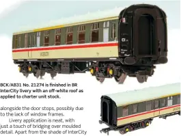  ??  ?? BCK/AB31 No. 21274 is finished in BR InterCity livery with an off-white roof as applied to charter unit stock.