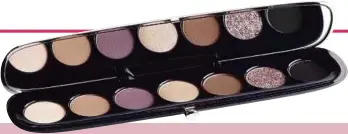  ??  ?? Dress your eyes in the Eye-Conic MultiFinis­h Eyeshadow Palette in Steeletto.