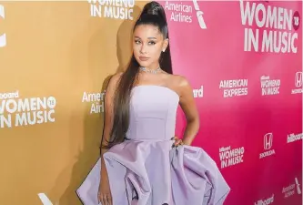  ?? AFP ?? Ariana anunció que en 2019 hará un gran gira de conciertos, principalm­ente en EE.UU. y Europa.