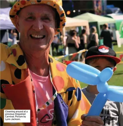  ??  ?? Clowning around at a previous Shepshed Carnival. Picture by Lynn Jackson.