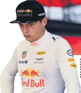  ?? Pictures/AP ?? Daniel Ricciardo (above) was not impressed when teammate Max Verstappen (left) slammed into his car and terminated his Hungarian Grand Prix.