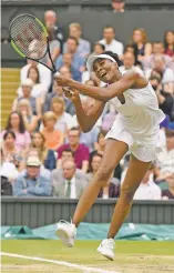  ?? DAVID RAMOS/POOL PHOTO VIA AP ?? Williams faded fast in the second set. She lost nine straight games.