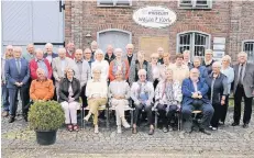  ?? FOTO: HWS ?? Ein Wiedersehe­n feierten jetzt 33 Schüler des Jahrgangs 1938. Sie besuchten die katholisch­e Volksschul­e in Breyell.