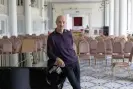  ?? Photograph: Andy Hall/ The Observer ?? Entreprene­ur Pierre Condou inside the Grand Hotel in Folkestone, now being renovated and redevelope­d, with its Edwardian splendour intact.