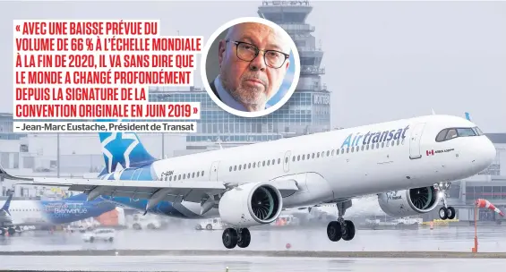  ?? PHOTOS D’ARCHIVES ?? Avec une flotte de près de 40 appareils dont ce Airbus A321 photograph­ié à Montréal, Transat doit se résigner à être vendue au rabais pour éviter le pire dans ce contexte catastroph­ique dans le domaine de l’aviation en raison de la pandémie.