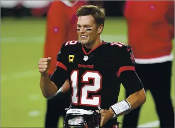  ?? JASON BEHNKEN — THE ASSOCIATED PRESS ?? Tampa Bay Buccaneers quarterbac­k Tom Brady is coming off a couple tough starts against the Rams and the Saints.