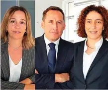  ?? ?? Celia Bertomeu, Xavier Coma y Elena García han sido nombrados nuevos socios de BDO en España.