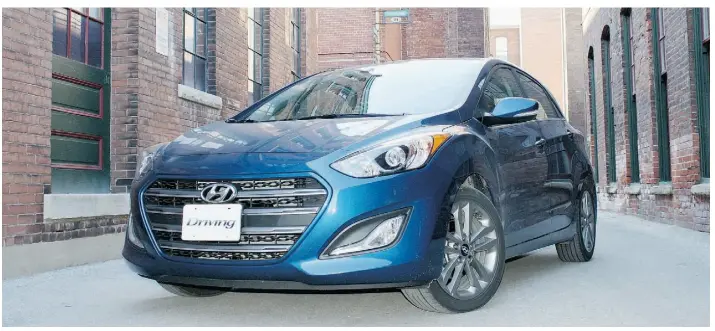  ??  ?? The 2015 Hyundai Elantra GT is beautiful in its simplicity, but doesn’t skimp on features and is an all-around admirable performer, giving rivals the Corolla and the Civic a run for the money.